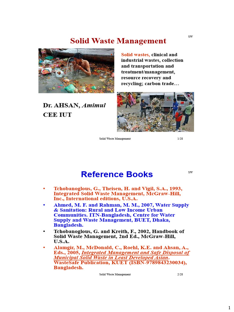 Solid Waste Management Overview | PDF | Waste | Municipal Solid Waste