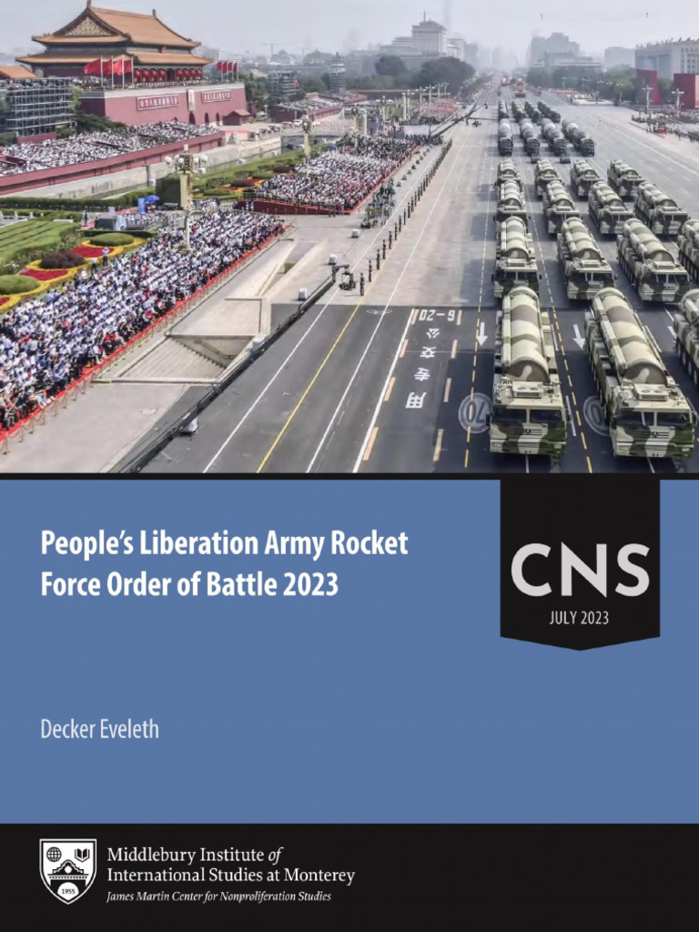 Web Peoples Liberation Army Rocket Force Order of | PDF | Missile ...