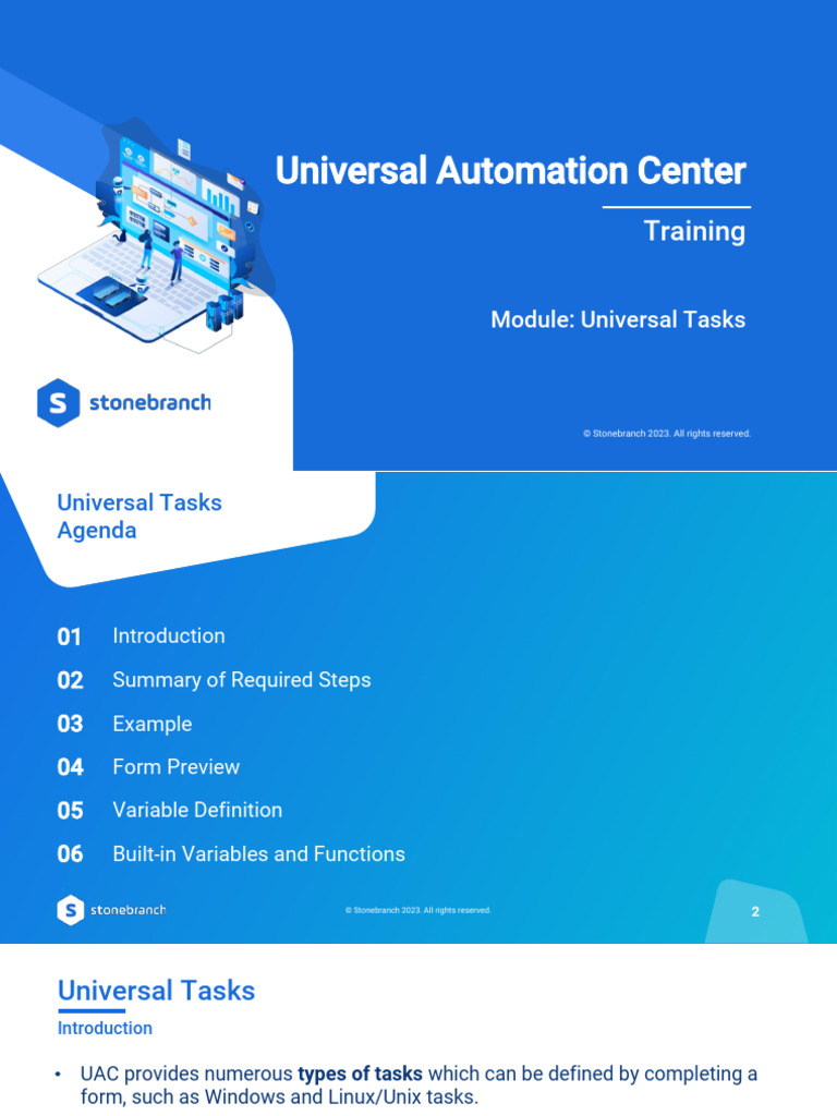 Universal Tasks in UAC Training Module | PDF | Command Line Interface ...