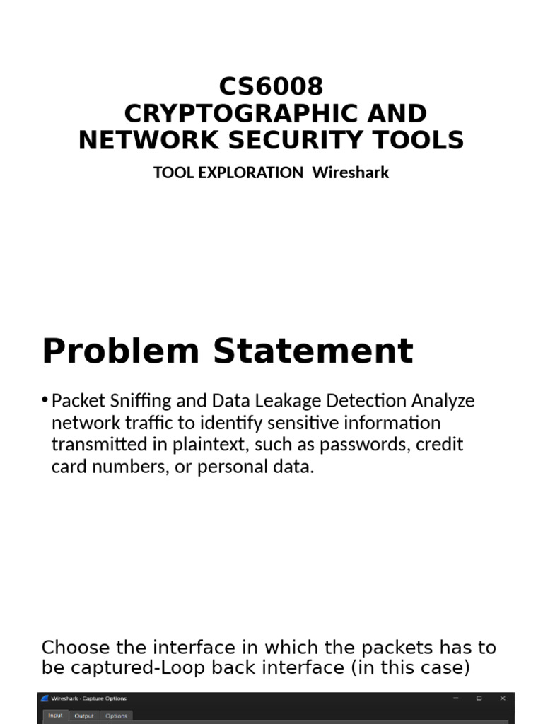Wireshark for Packet Sniffing Analysis | PDF
