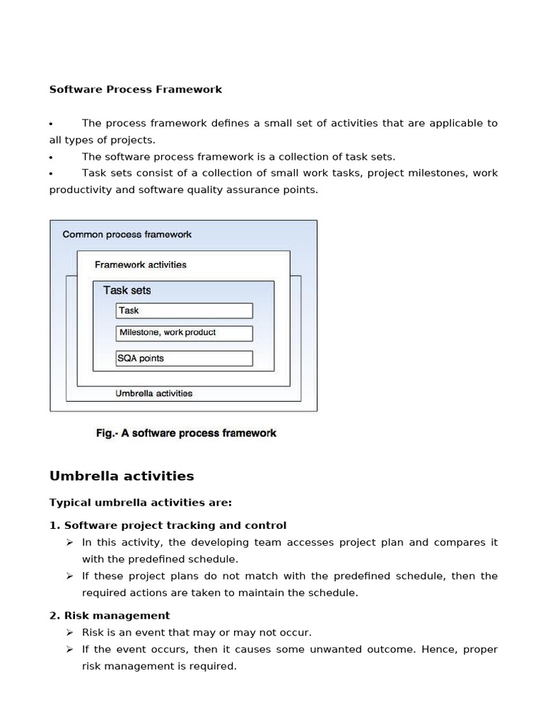 Overview of Software Umbrella Activities | PDF