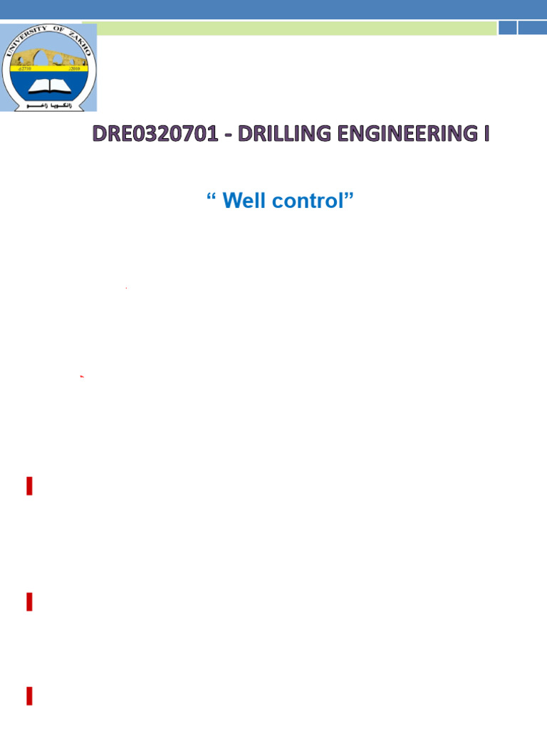 Well Control in Drilling Engineering | PDF | Casing (Borehole) | Gases