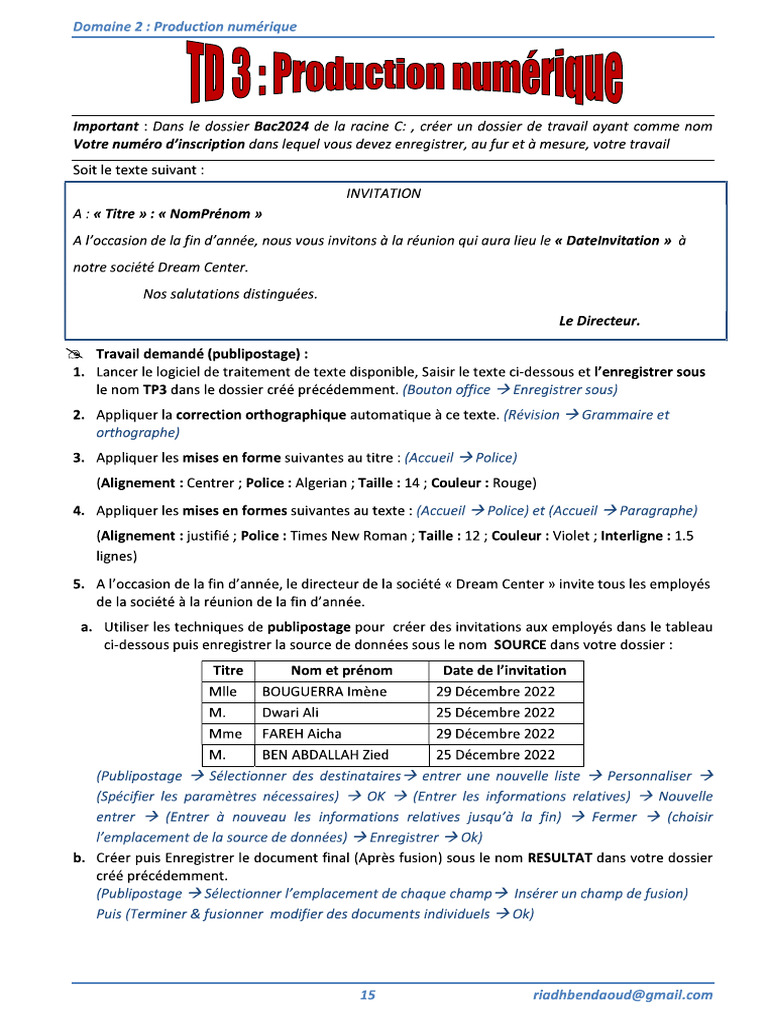 TD3 | PDF