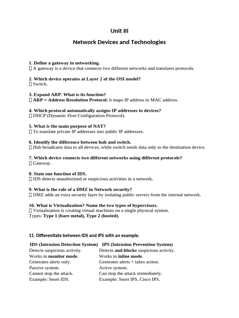 Unit 3 - Part 2 | PDF | Ip Address | Computer Network