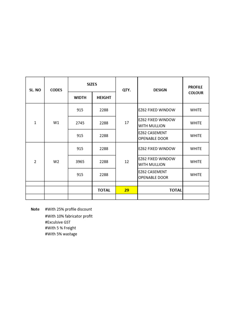 UPVC Window Installation Pricing Jeddah | PDF | Window | Building ...