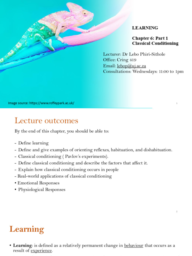 Understanding Classical Conditioning | PDF | Classical Conditioning ...