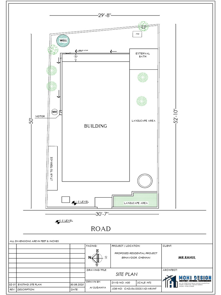 Proposed Residential Site Plan Chennai | PDF
