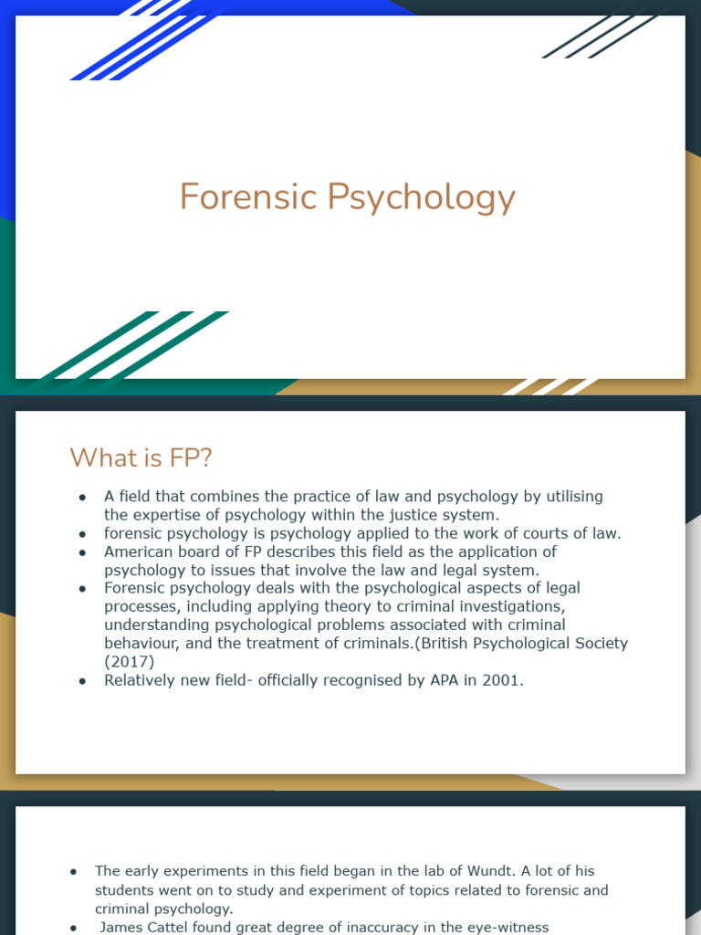 Forensic Psychology | PDF | Psychology | Psychopathy