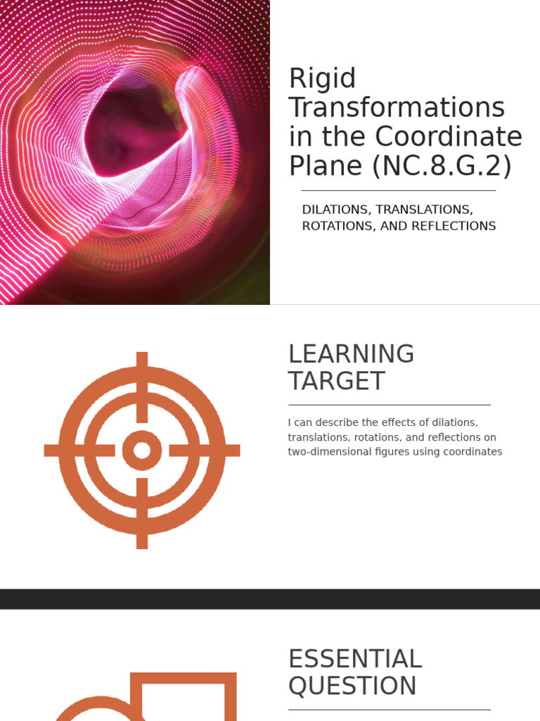 Rigid Transformations in Geometry | PDF | Cartesian Coordinate System ...