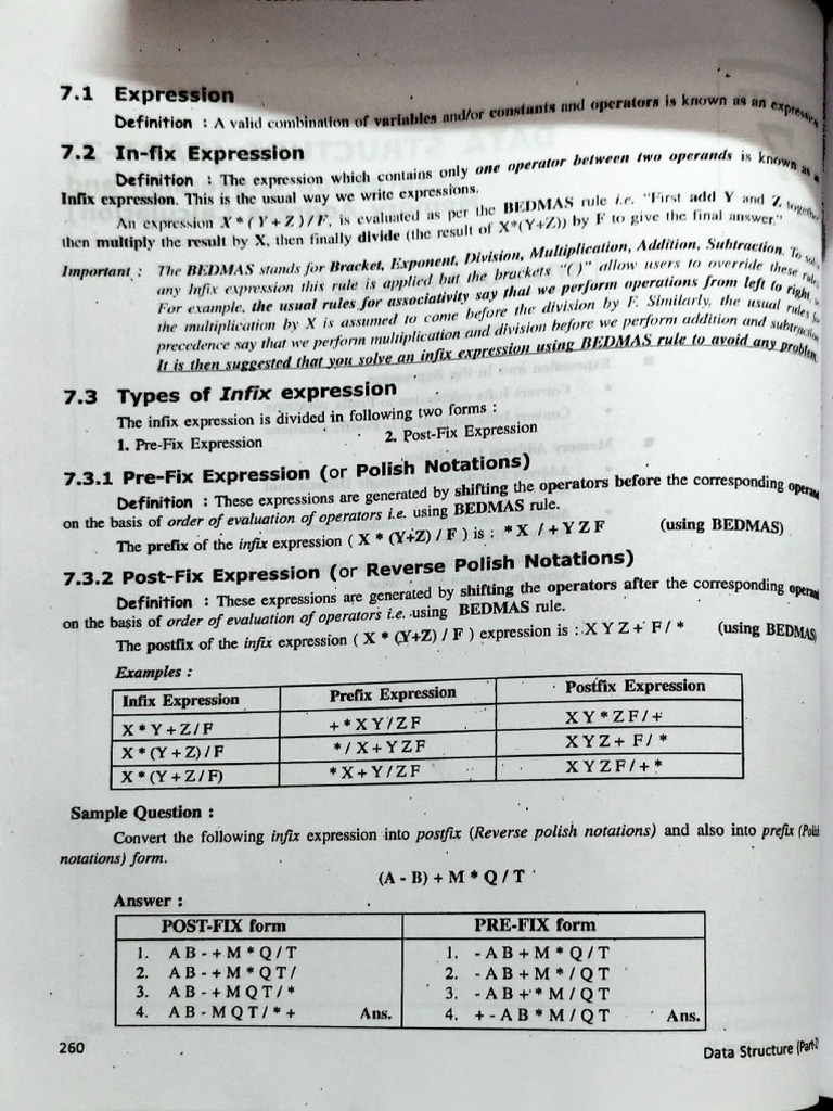 Infix, Prefix, and Postfix Expressions | PDF | Mathematical Notation ...