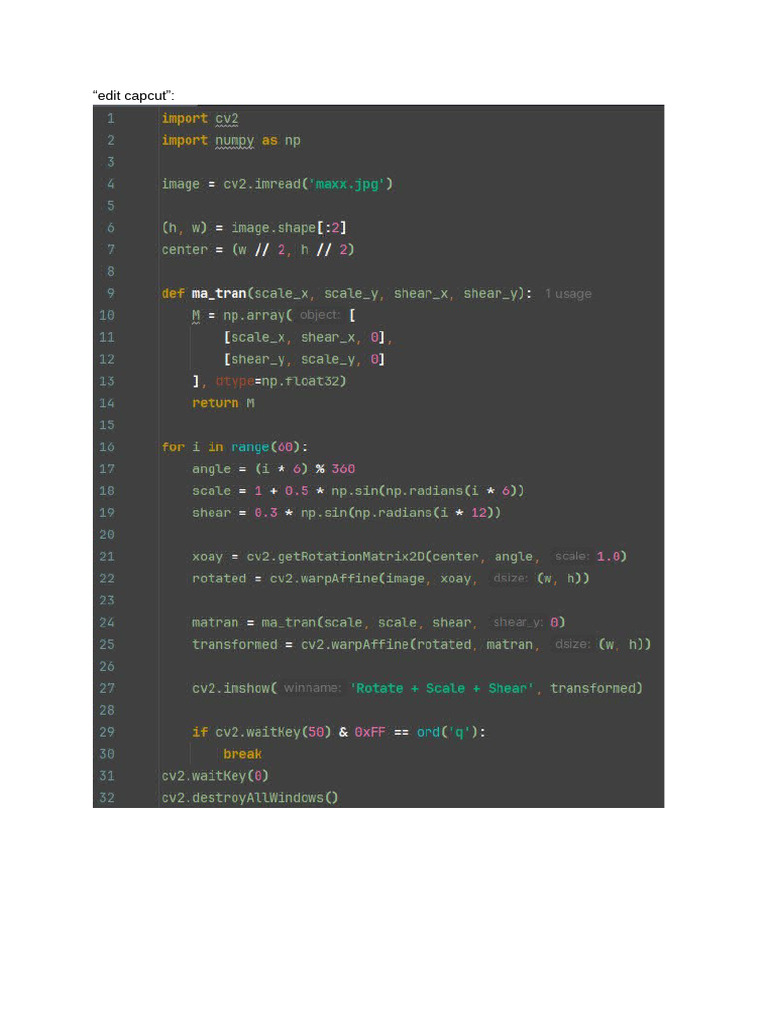 Edit Capcut | PDF