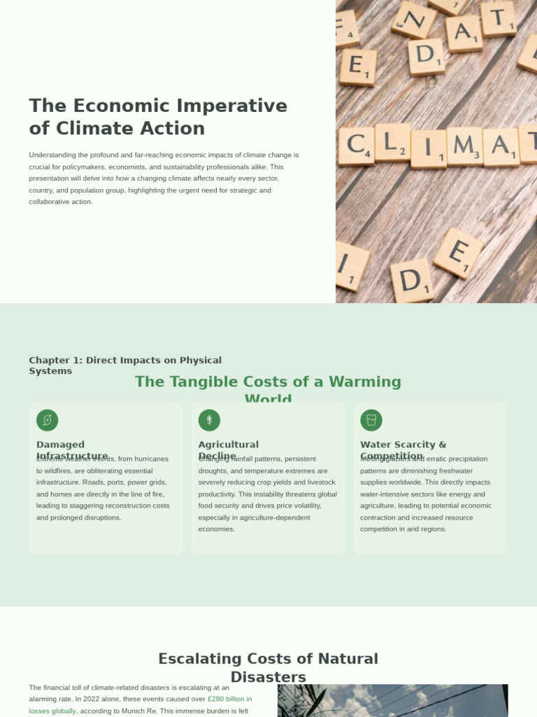 Economic Impact of Climate Change | PDF | Climate Change | Food Security