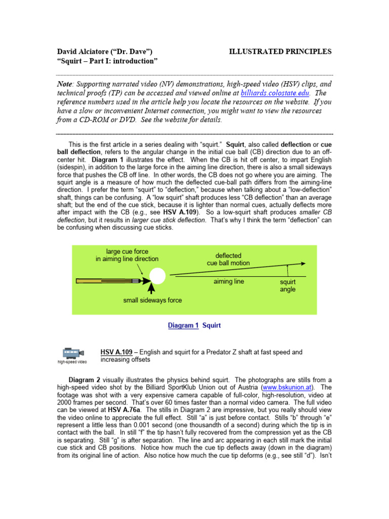 Throw The Billiards Balls | PDF | Mechanics | Physics