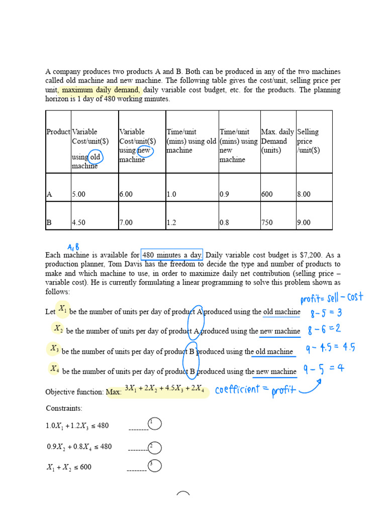 Lecture 3 - Linear Programming - Computer Method (Example Sensitivity ...