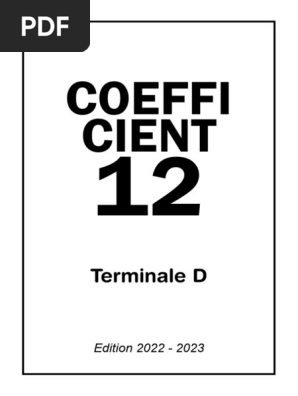 Coefficient 12 2022-2023 | PDF | Muscle