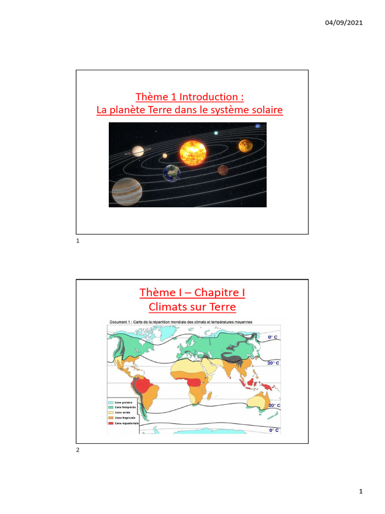 Thèmes de Sciences : Terre et Vivant | PDF