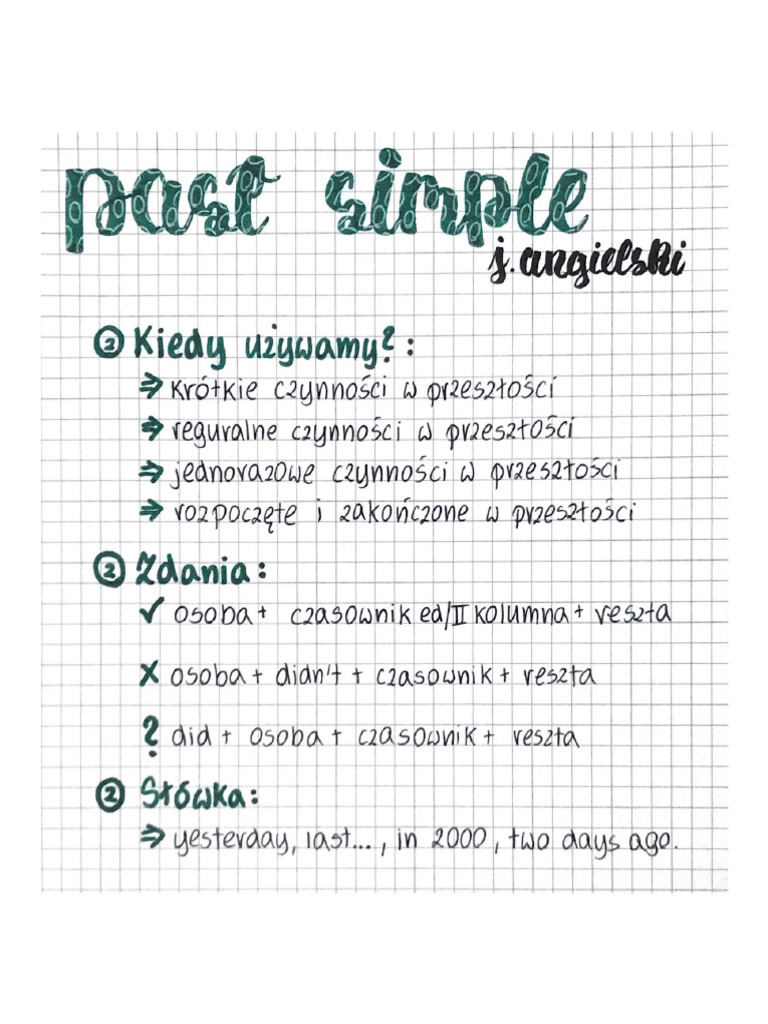 A Past Simple | PDF