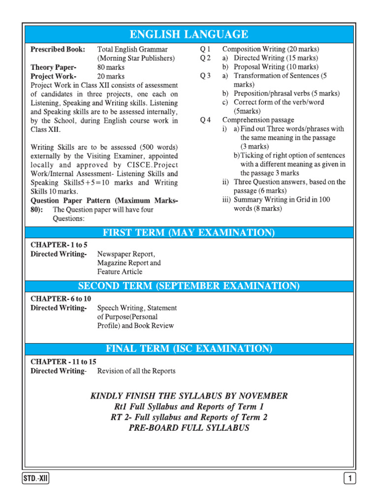 Class 12 | PDF