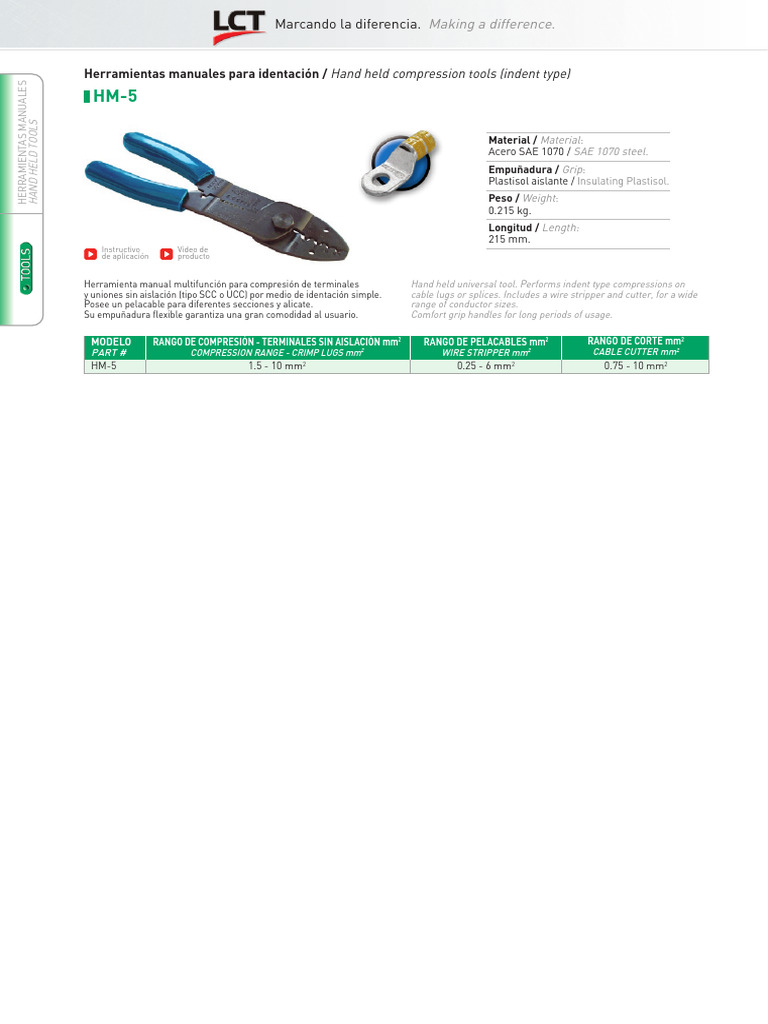 Herramienta Manual Multifunción HM-5 | PDF