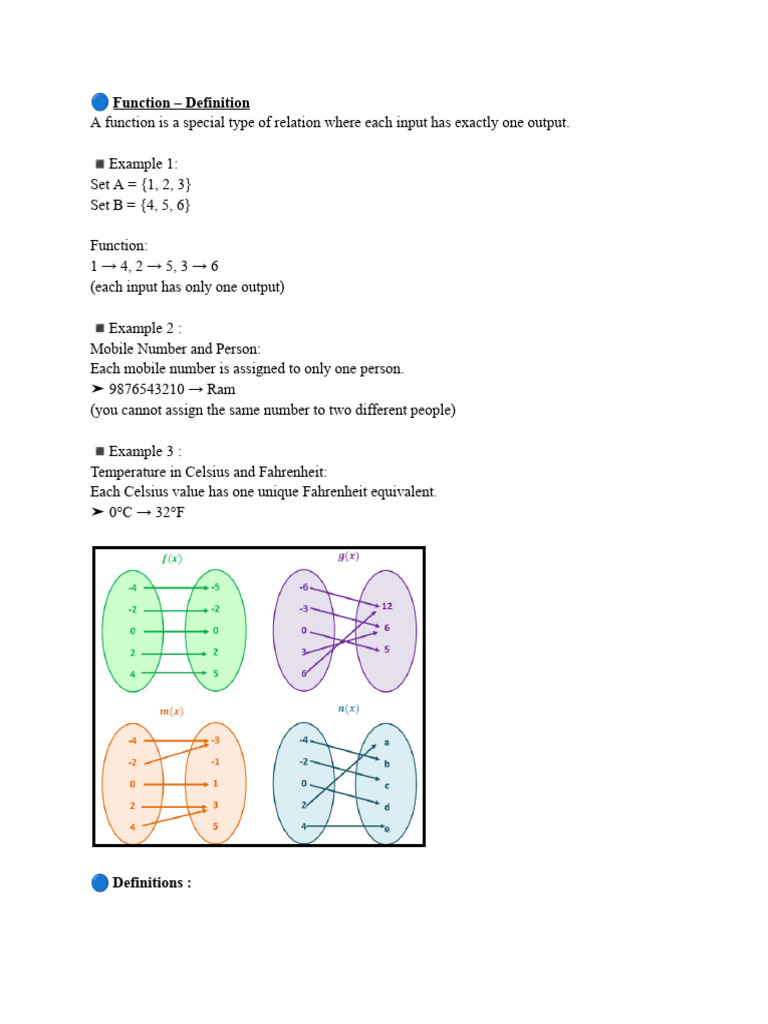 Understanding Functions and Relations | PDF | Function (Mathematics ...