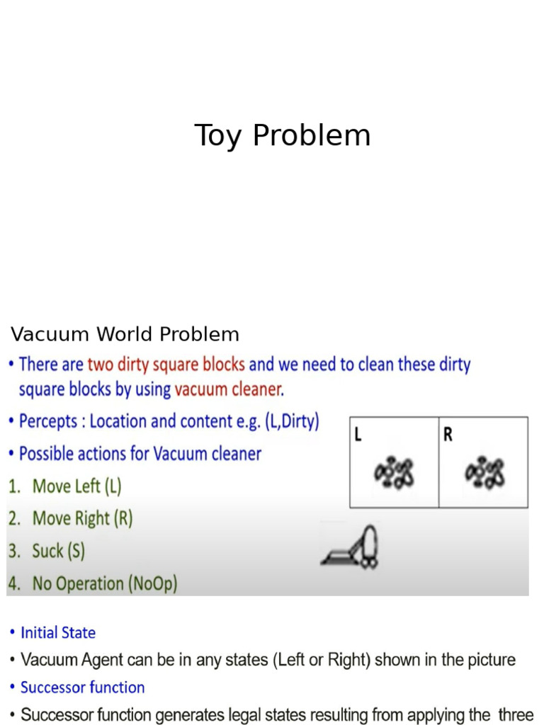Toy Problem Vacuum | PDF