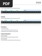 Crocs Fit and Sizing Guide | PDF | Foot | Shoe
