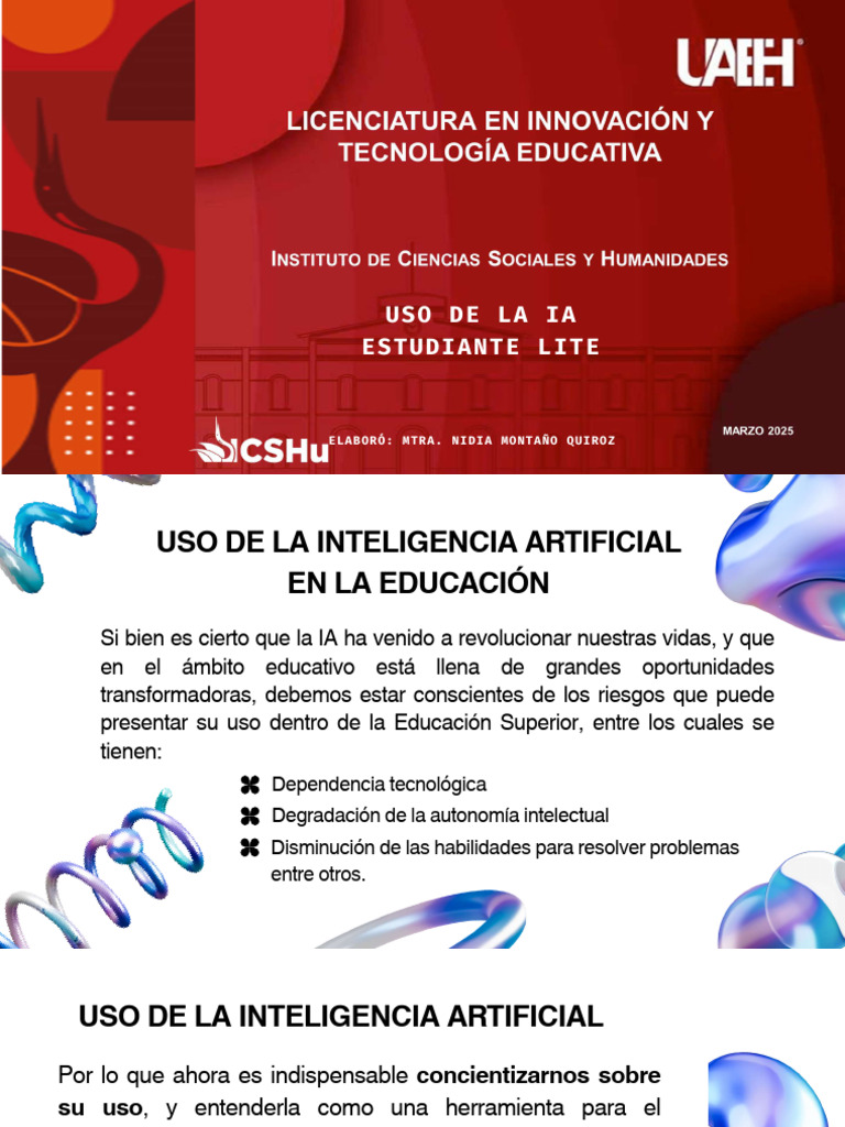 Uso de Ia en La Lite | PDF | Inteligencia artificial | Inteligencia (IA ...