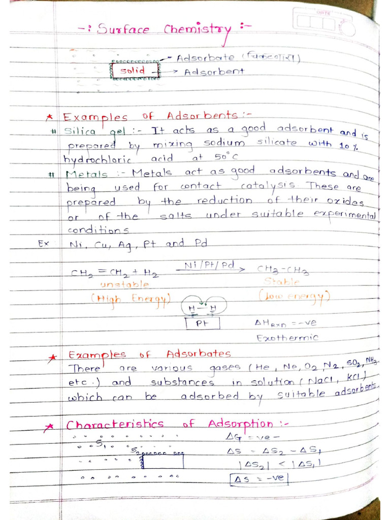 Surface Chemistry | PDF