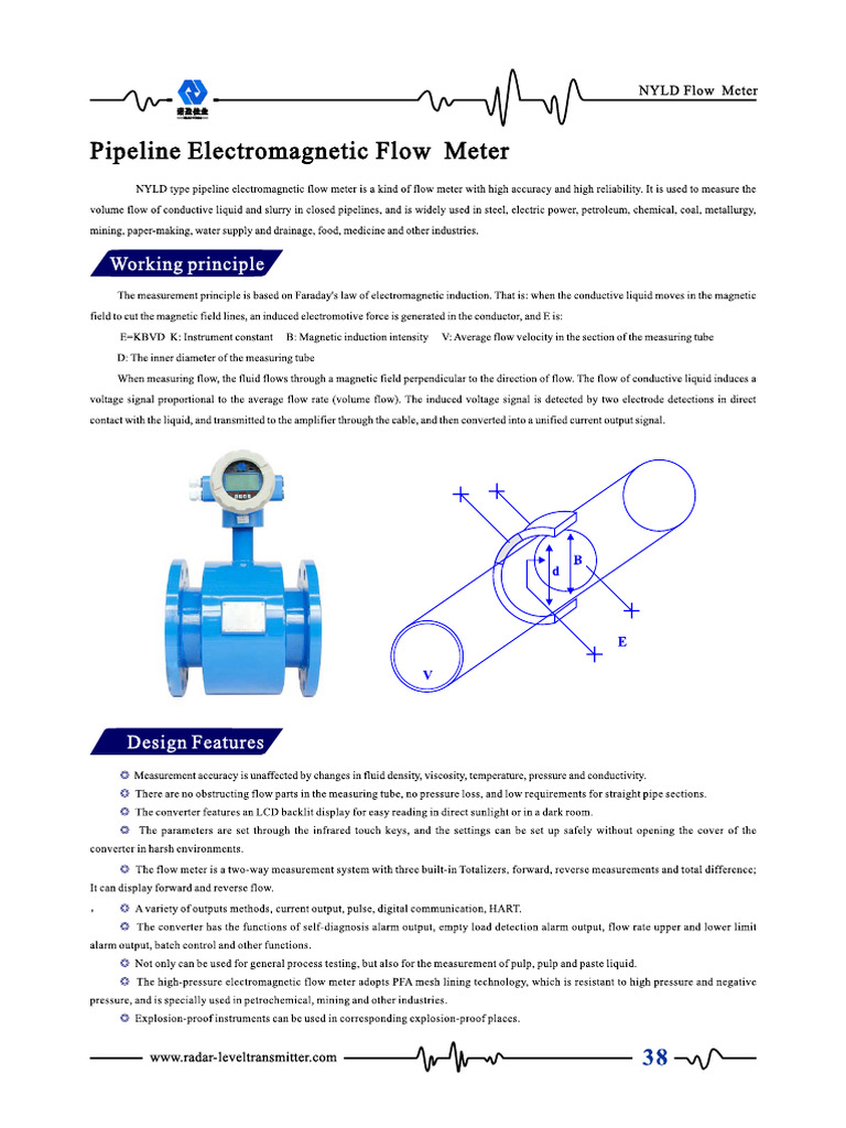 Electromagnetic Flowmeter | PDF