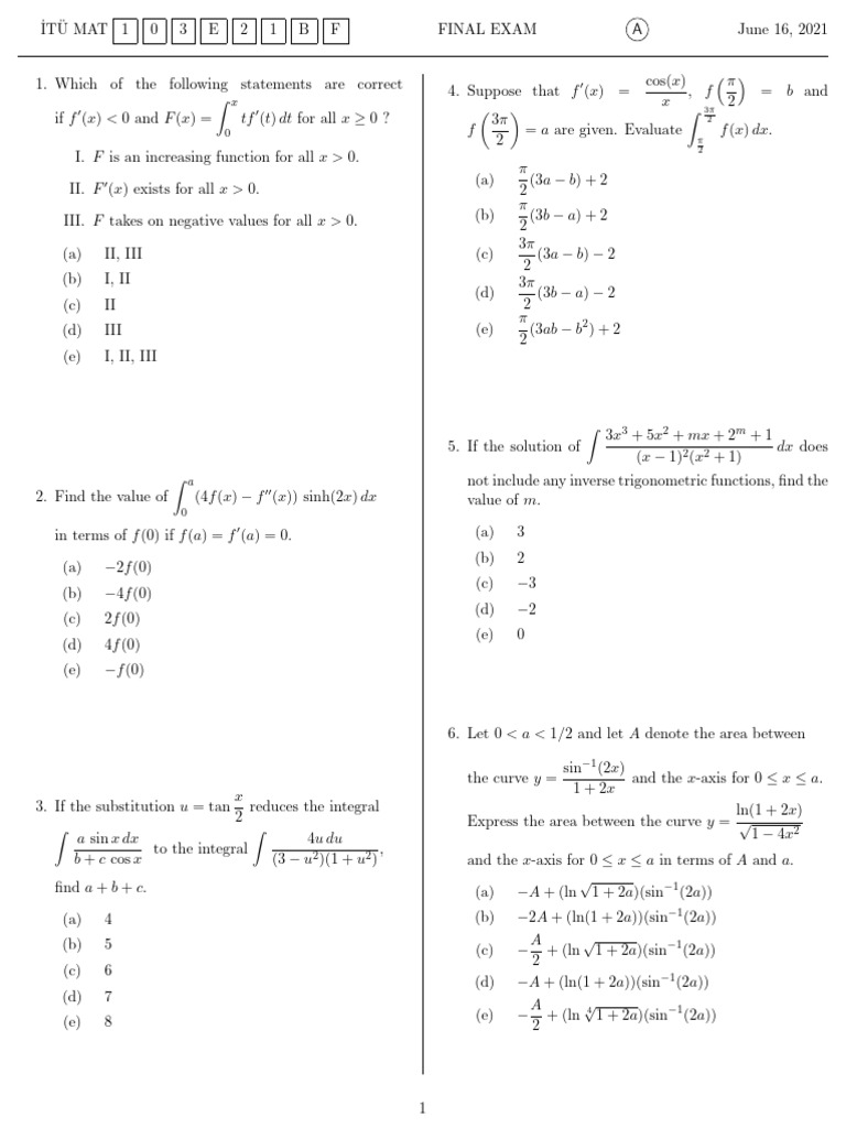 Mat103e21bf 240807 172921 | PDF | Chess Theory | Functions And Mappings