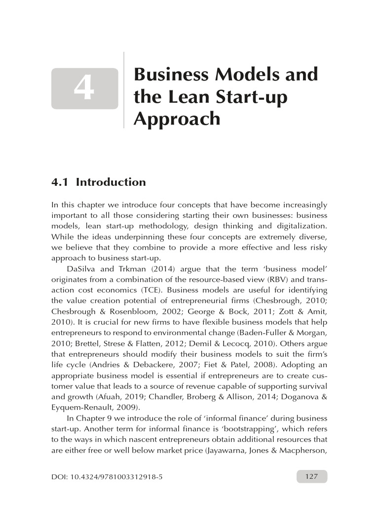 Business Models in Lean Startups | PDF | Lean Startup | Entrepreneurship