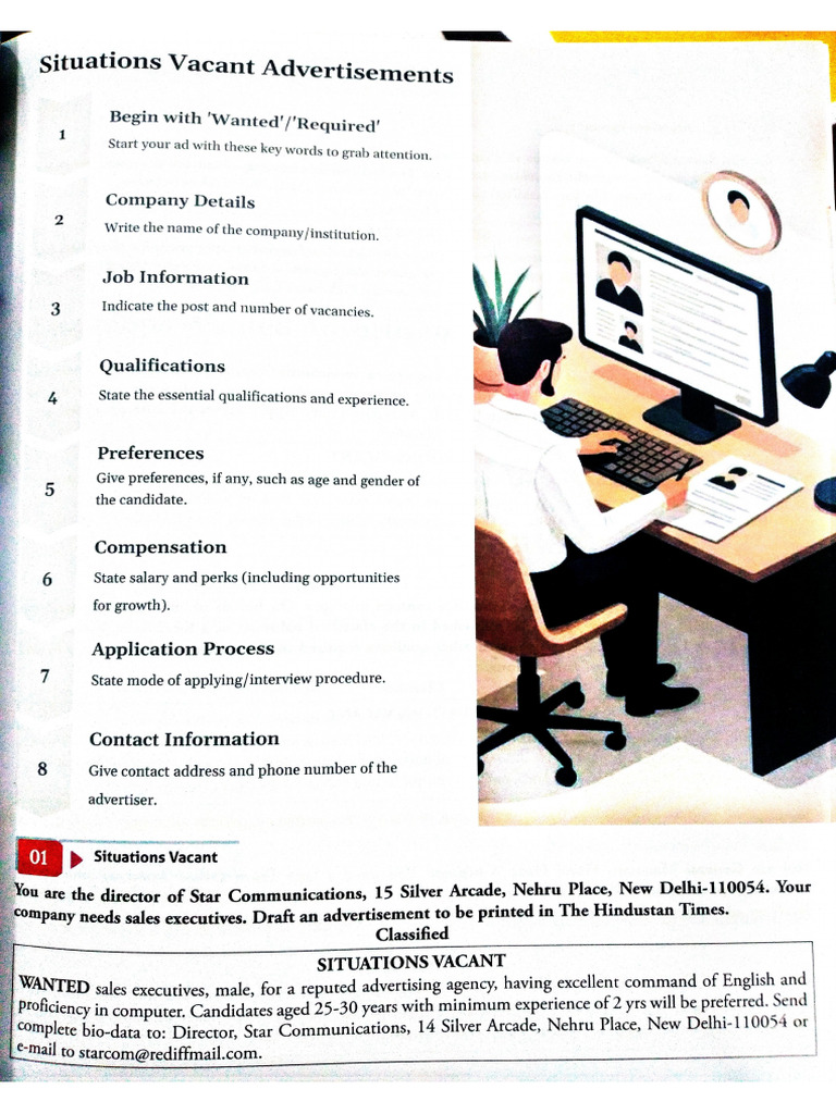 Class 11 Classified Advertisements | PDF