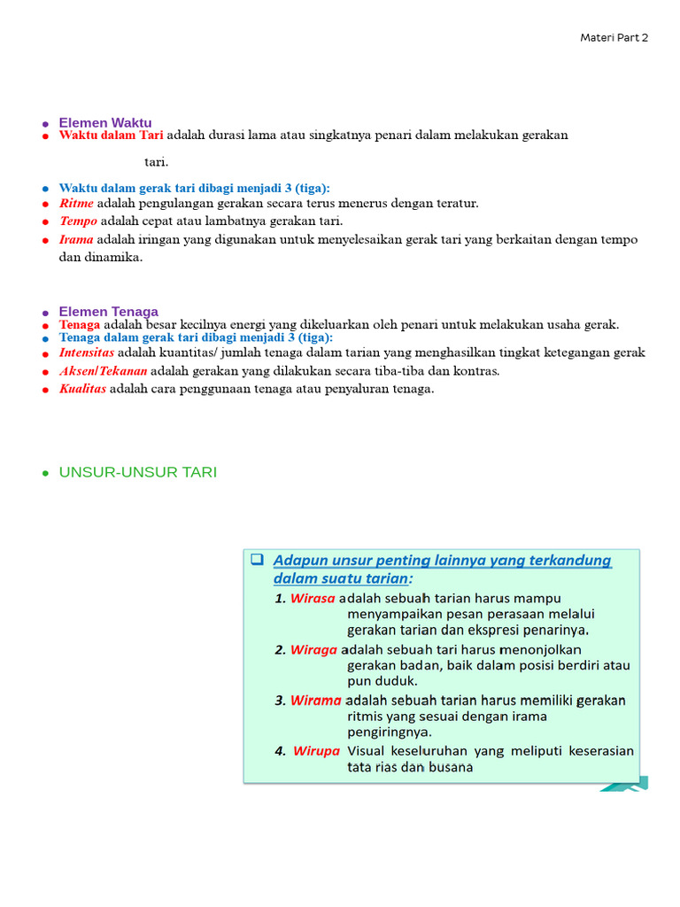 Elemen dan Unsur dalam Tari | PDF