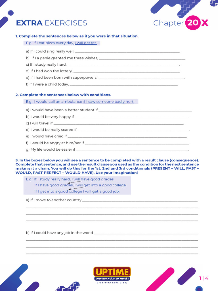 Conditional Sentence Exercises Guide | PDF | Languages | Foreign ...