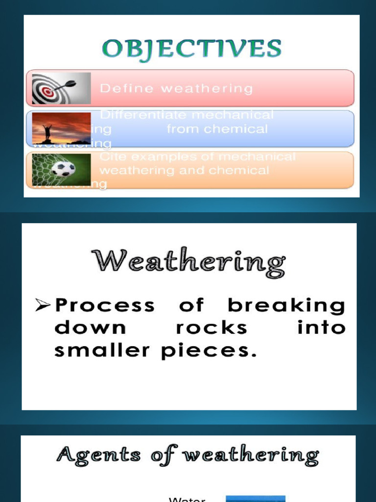 Weathering Processes Group Activity | PDF