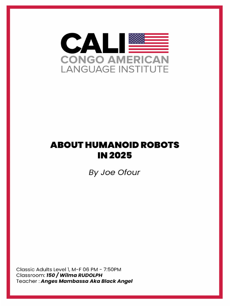 Humanoid Robots: Capabilities & Future in 2025 | PDF | Robot | Robotics