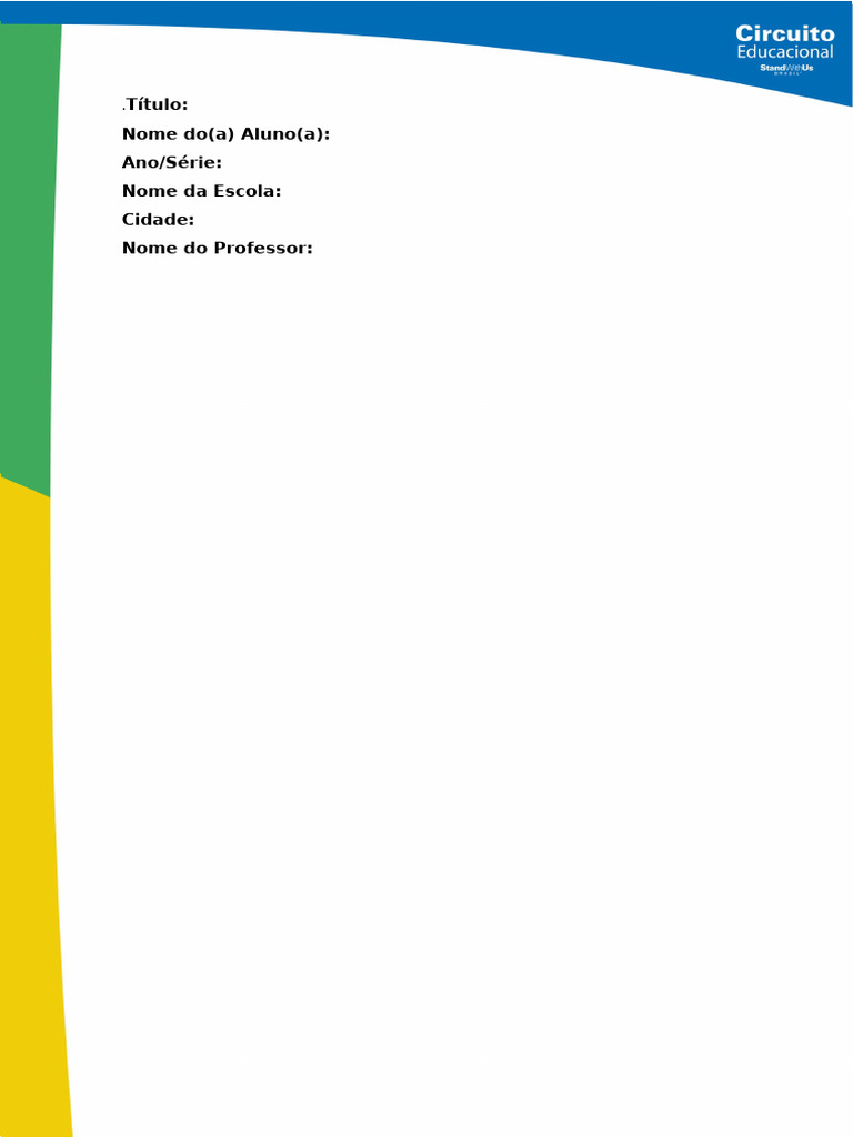 Folha de Rosto Word | PDF