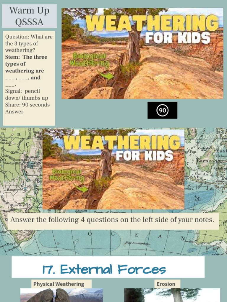 9.1.1 Physical Processes Unit 1 Day 3 Notes 25-26 | PDF | Weathering ...