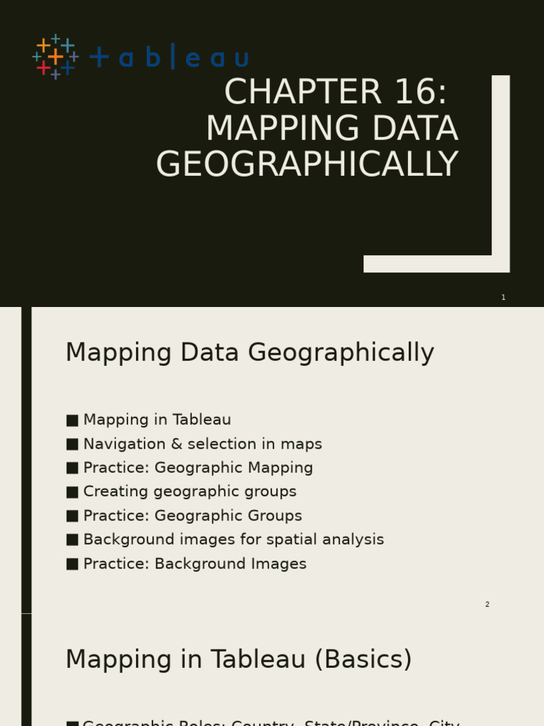 Chapter 16 - Mapping Data Geographically | PDF
