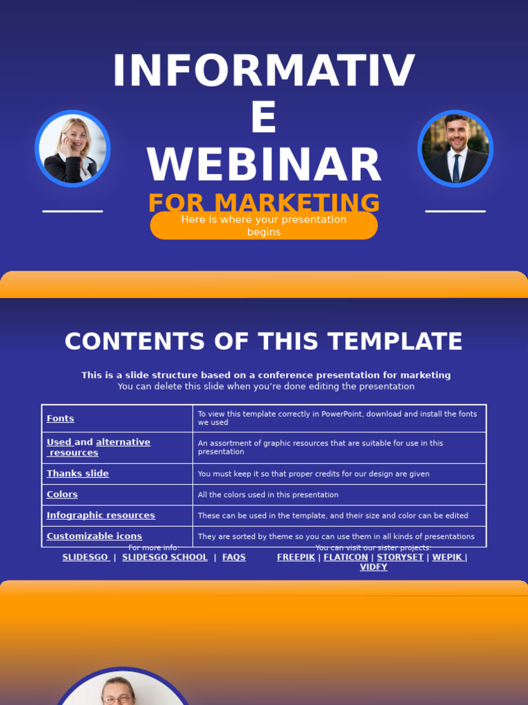 Marketing Webinar Presentation Template | PDF | Planets | Saturn