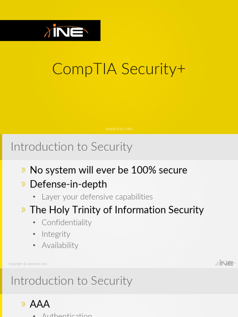 CompTIA Security+ Overview and Concepts | PDF | Port (Computer ...