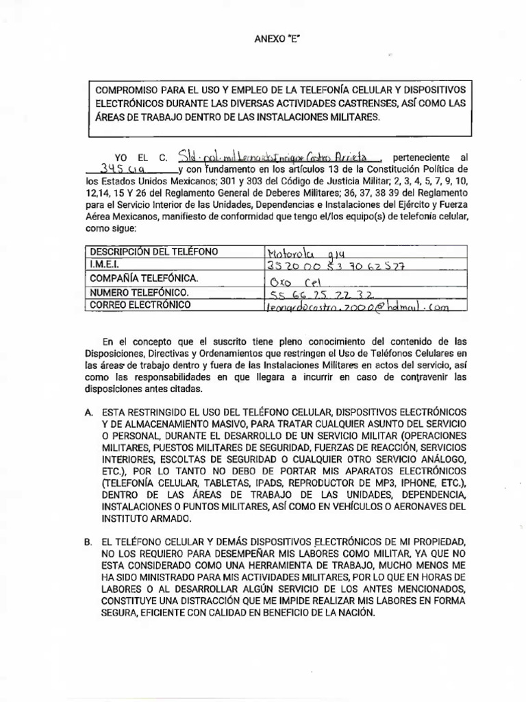 Anexo e | PDF