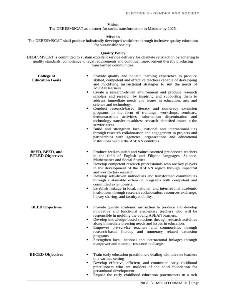 Gender and Society Module | PDF | Gender | Gender Studies