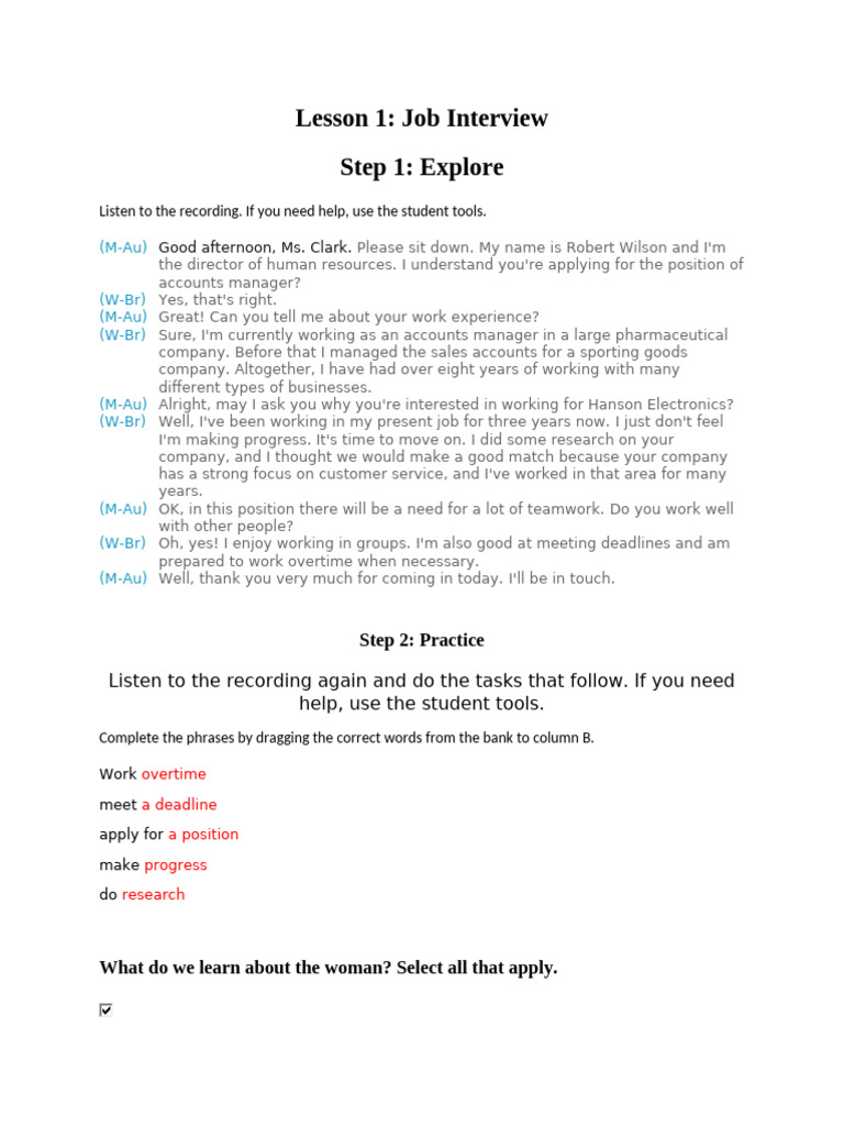 Lesson 1 | PDF