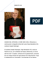 Biografia de Benedicto Xvi