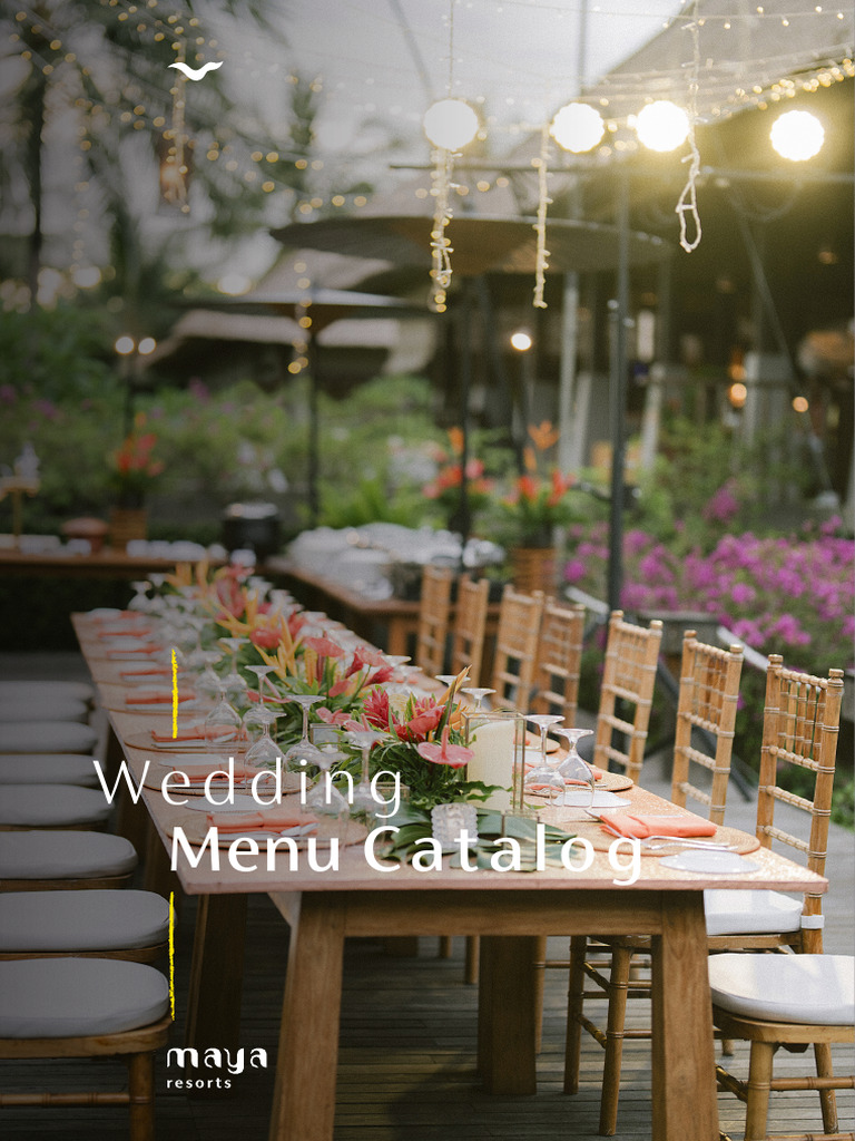 Wedding Menu Catalog: Canapés & Set Menus | PDF | Indonesian Cuisine ...