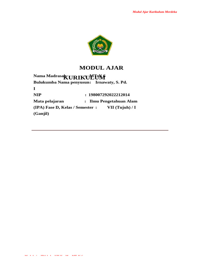 Modul Ajar BAB I | PDF