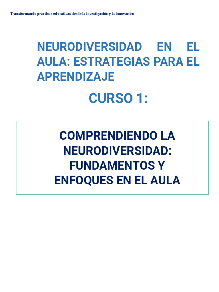 Estrategias de Neurodiversidad en Aula | PDF | Invalidez | Aprendizaje