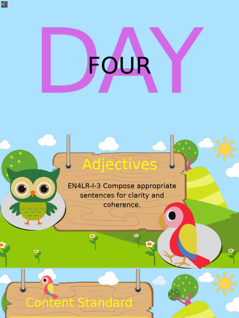 Understanding Adjectives in English | PDF | Adjective | Reading ...