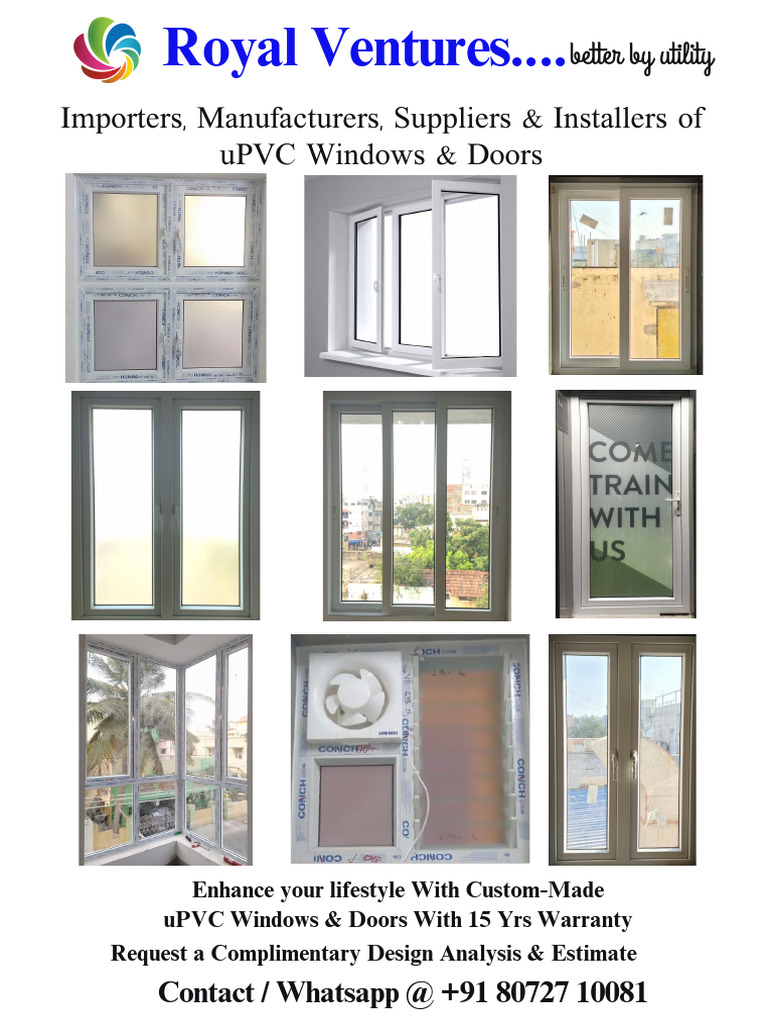 Custom uPVC Windows & Doors Solutions | PDF